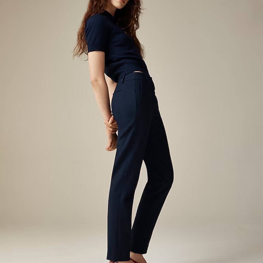 J. Crew Dark Blue Straight Leg Women's Pants